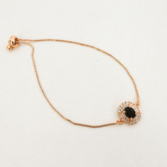 Golden Dusk Black Charm Bracelet