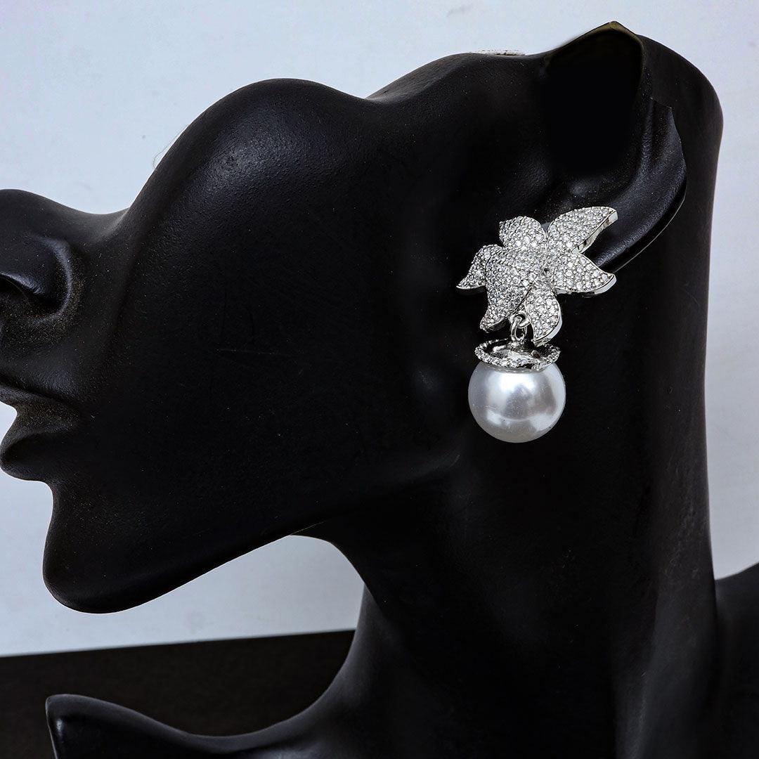 Floral Dew Drop Earrings