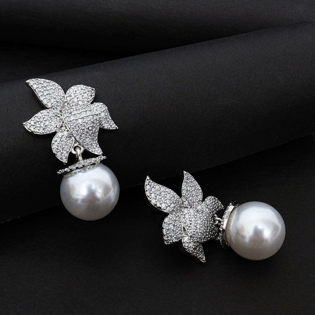 Floral Dew Drop Earrings