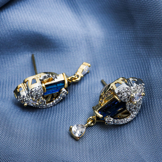 Sapphire Glow Earrings