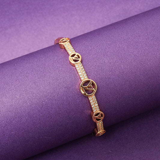 Iconic LV Rose Gold Bangle