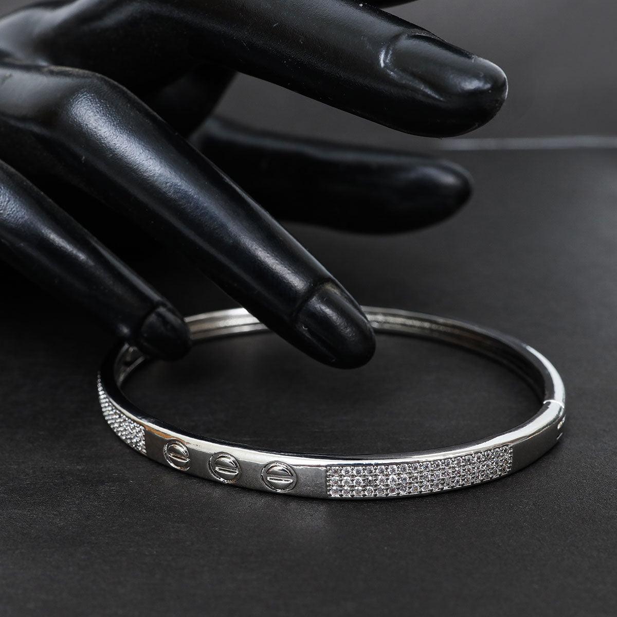 Italian Silver Bangle - Divura Jewels