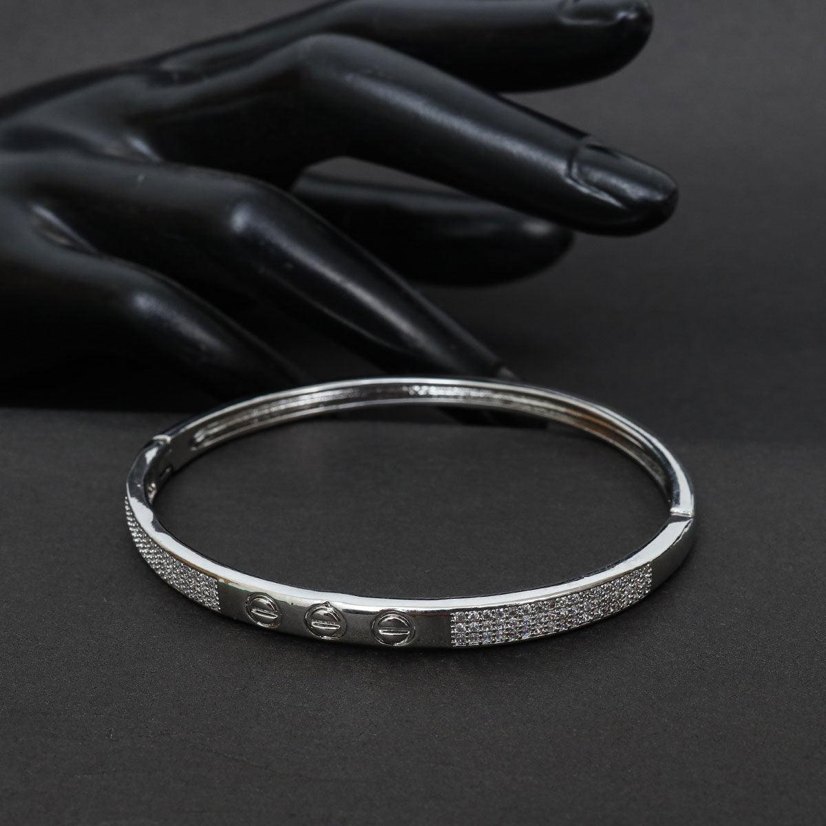 Italian Silver Bangle - Divura Jewels