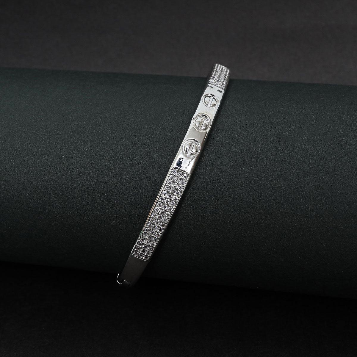 Italian Silver Bangle - Divura Jewels