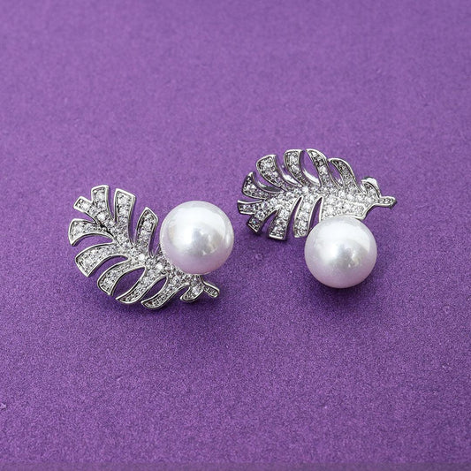Aesthetic Pearl Silver Stud/Earrings