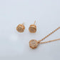 Elegant Golden Pendant Set