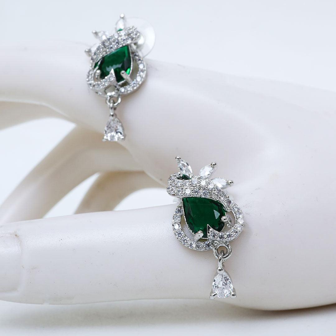 Lush Green Drop Earrings