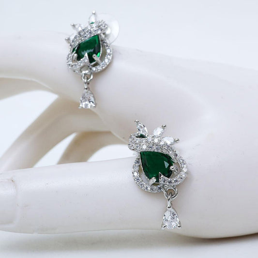 Lush Green Drop Earrings