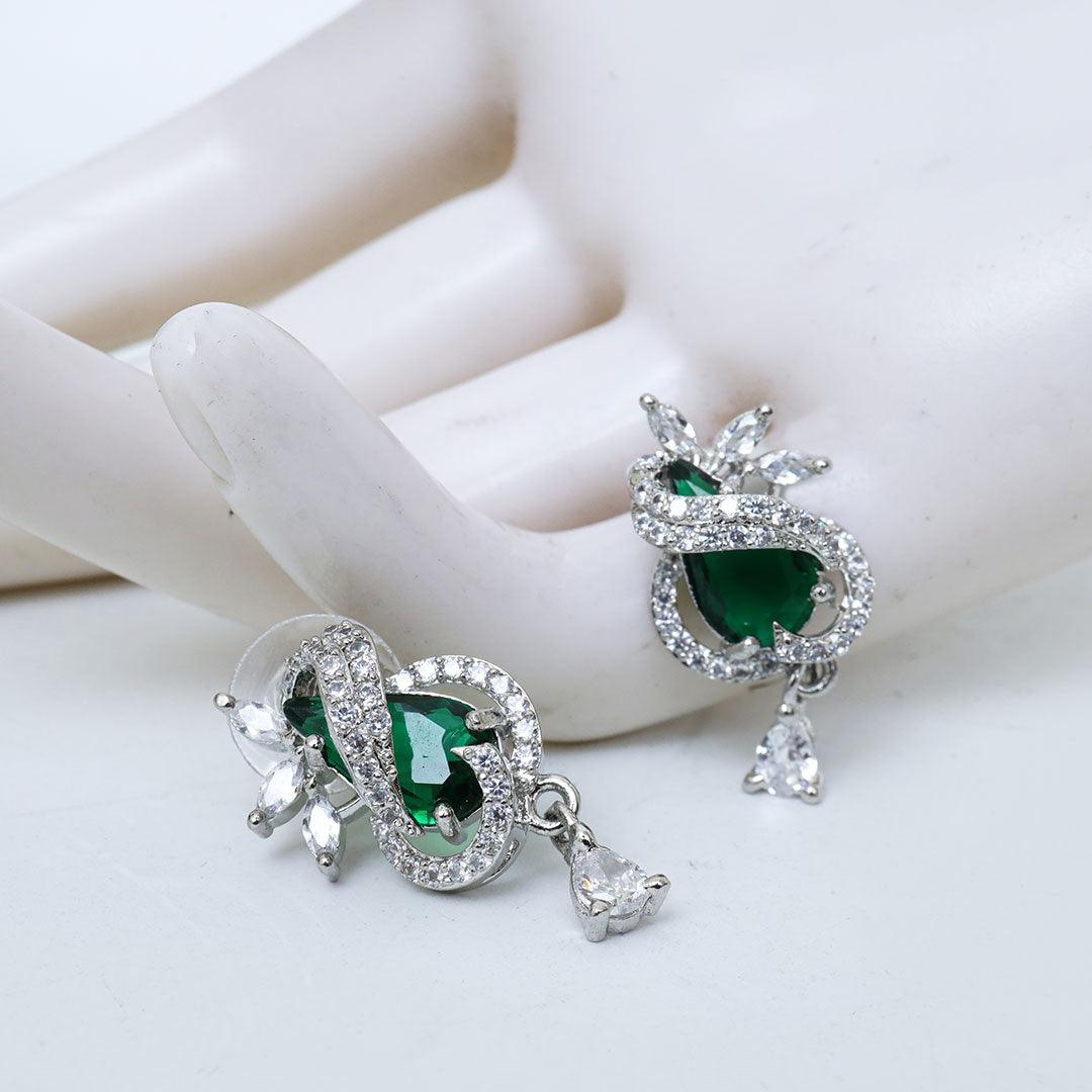Lush Green Drop Earrings