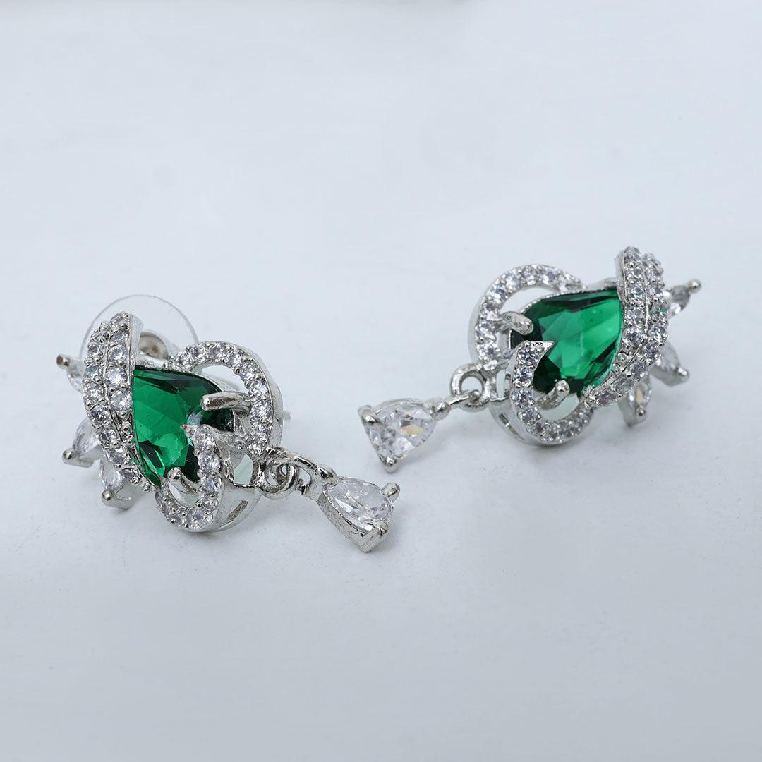 Lush Green Drop Earrings